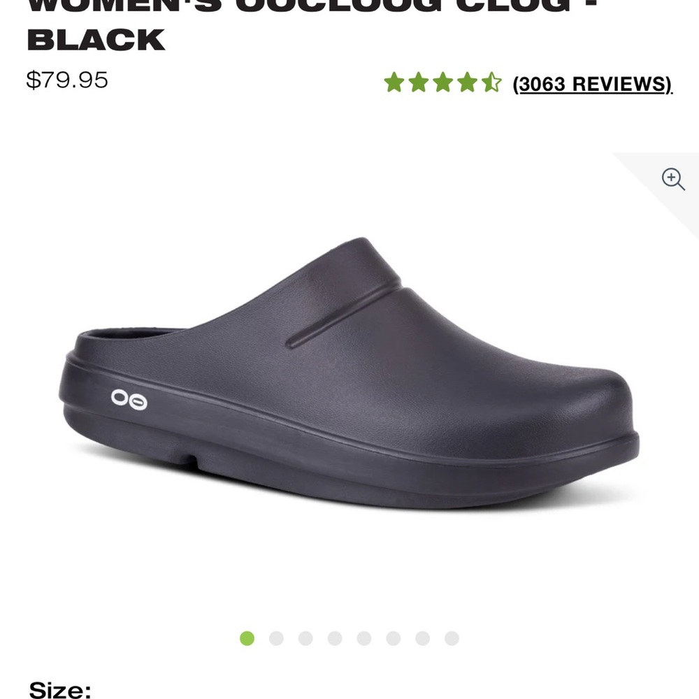OOFOS Women's Clog - Black
